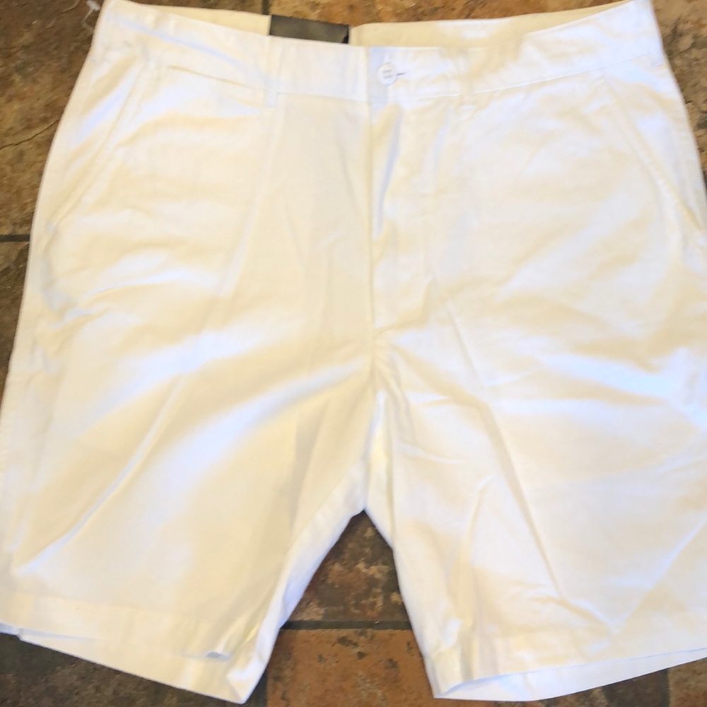 White mens shorts